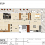 4 Mặt bằng tầng 1 biệt thự tân cổ điển mặt tiền 8,1m tại hải phòng sh btp 0155