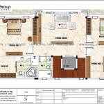 5 Bản vẽ tầng 2 biệt thự tân cổ điển đẹp tại hải phòng sh btp 0155