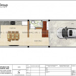 5 Mặt bằng tầng 1 nhà ống hiện đại đẹp tại hải phòng sh nod 0223