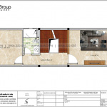 6 Bản vẽ tầng 2 nhà ống hiện đại 4 tầng tại hải phòng sh nod 0223