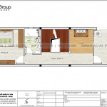 8 Bản vẽ tầng 4 nhà ống hiện đại có 3 phòng ngủ tại hải phòng sh nod 0223