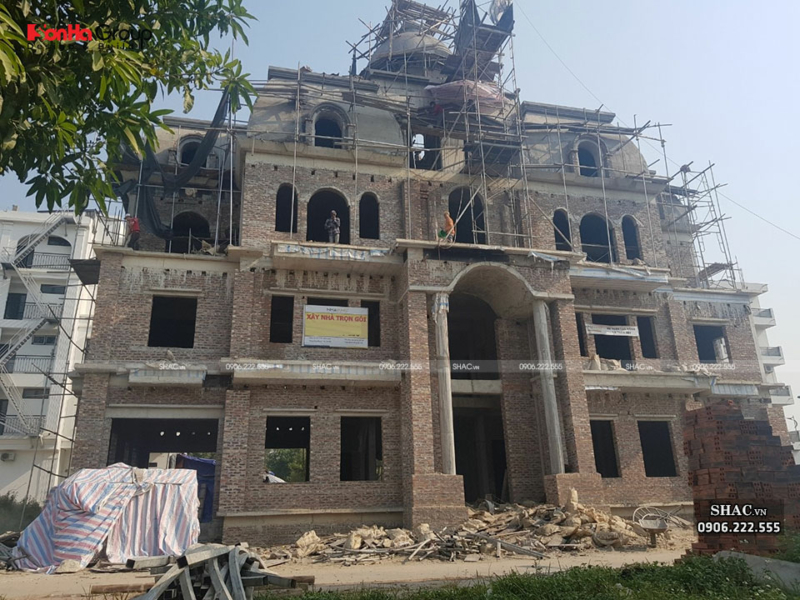 Biệt thự lâu đài 4 tầng rộng 350m2 tại Vĩnh Phúc – SH BTLD 0045 2