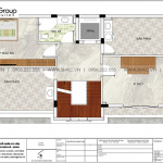 18 Bản vẽ tầng 3 nhà ống tân cổ điển 3 tầng tại quảng ninh sh nop 0211