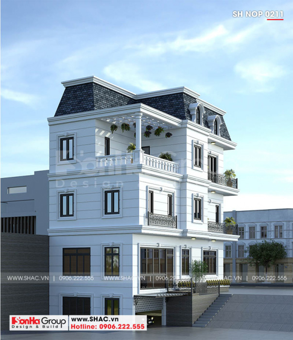 3 Kiến trúc nhà ống bán biệt thự tại quảng ninh sh nop 0211