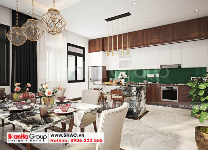 6 Trang trí nội thất phòng bếp sang trọng tại quảng ninh sh nop 0211