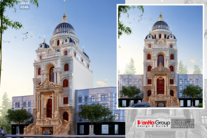 Biệt thự lâu đài 6 tầng có bể bơi rộng 150m2