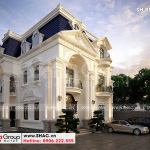 4 Thiết kế biệt thự tân cổ điển mặt tiền 10,3m tại đà nẵng sh btp 0158