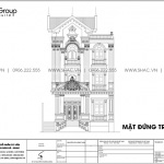 10.Mặt đứng trục A B của biệt thự tân cổ điển với mặt tiền 10m tại Sài Gòn sh btp 0159