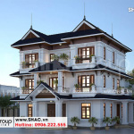 2.Mẫu thiết kế biệt thự hiện đại kết hợp nhà văn phòng và khu nghỉ dưỡng tại hải phòng sh btd 0080