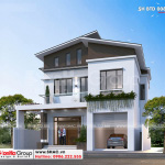 4 Mẫu biệt thự hiện đại có gara Ninh Bình sh btd 0081