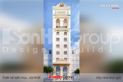 BÌA thiết kế khách sạn 3 sao 10 tầng kiểu tân cổ điển tại hải phòng sh ks 0088