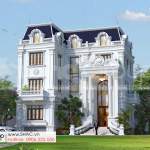 1 Thiết kế biệt thự tân cổ điển đẹp tại hà nội n sh btp 0162