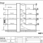 10.Mặt cắt A A của nhà phố tân cổ điển tại Quảng Ninh sh nop 0213