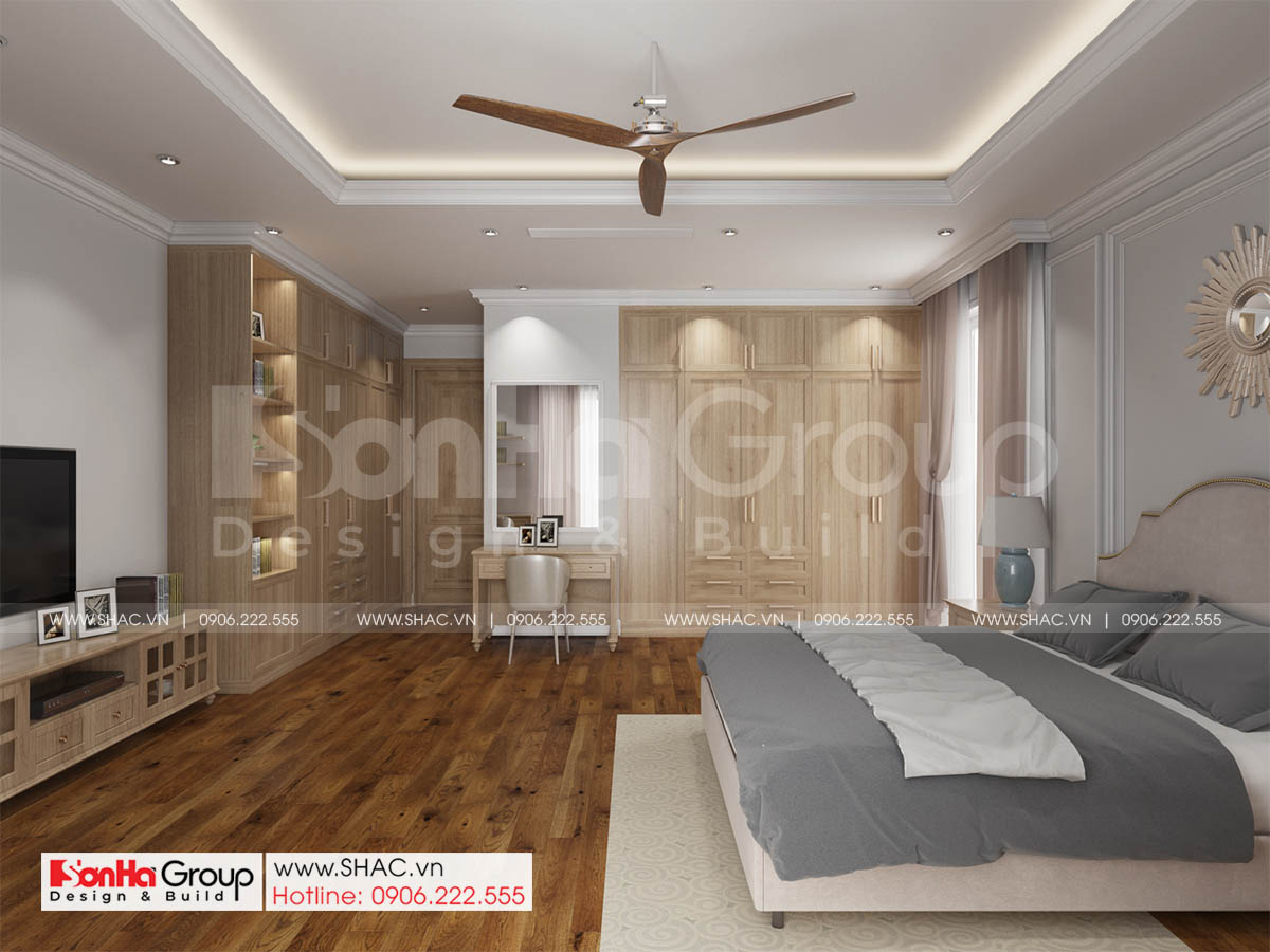 Biệt thự 4 tầng diện tích 250m2 phong cách tân cổ điển – SH BTP 0161 28 Nội thất tinh tế và đẳng cấp trong biệt thự 4 tầng tại Sài Gòn