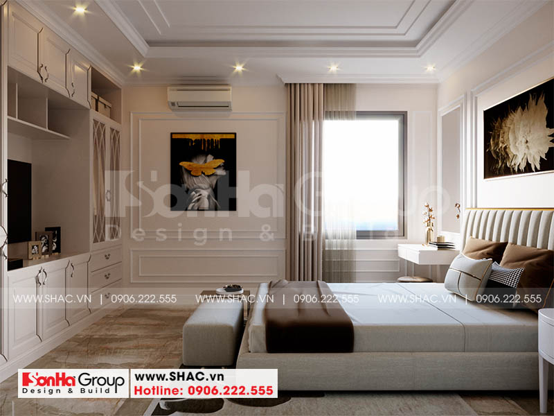 Trang trí nội thất phòng ngủ phong cách tân cổ điển ấm cúng đẹp mắt 