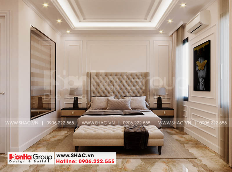 Đây cũng là mẫu thiết kế nội thất phòng ngủ rất được yêu thích 