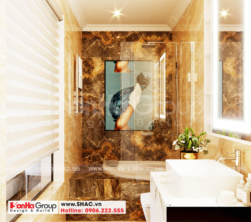 Ngôi nhà Hoàng Huy Mall tiện nghi với những phòng tắm mãn nhãn 