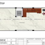 3.Mặt bằng tầng 1 của nhà phố tân cổ điển tại Quảng Ninh sh nop 0213