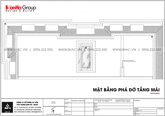 35 Mặt bằng phá dỡ mái tại Hoàng Huy Mall hải phòng sh hhm 001