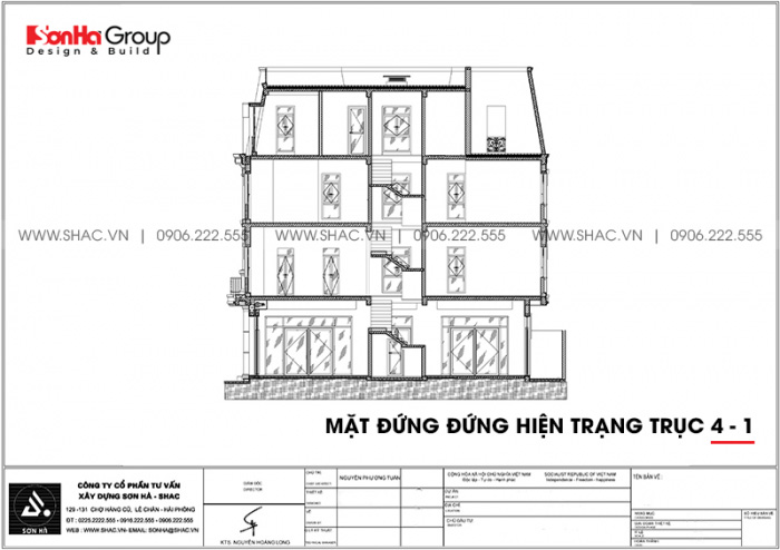 37 Mặt đứng trục A A tại Hoàng Huy Mall hải phòng sh hhm 001