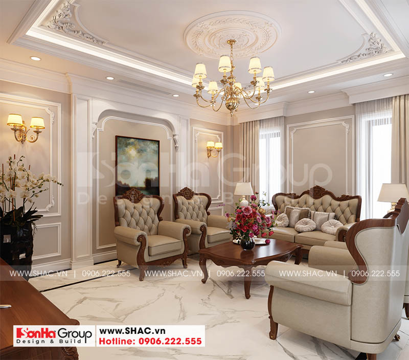 Mẫu thiết kế phòng khách nhà phố đẹp mắt đảm bảo thẩm mỹ và phong thủy 