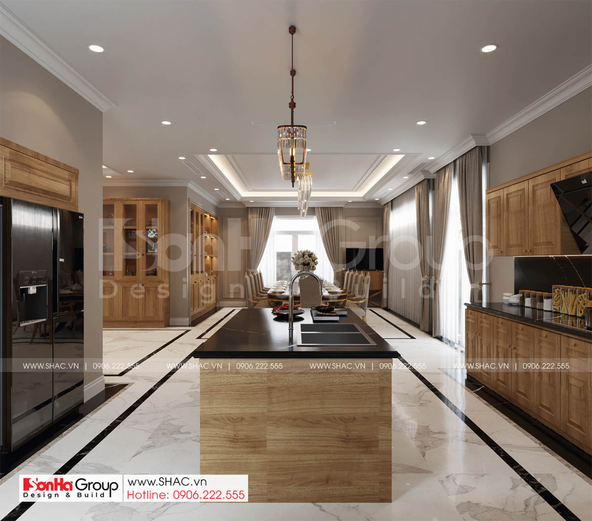 Biệt thự 4 tầng diện tích 250m2 phong cách tân cổ điển – SH BTP 0161 19 Không gian thể hiện đẳng cấp trong biệt thự SH BTP 0161