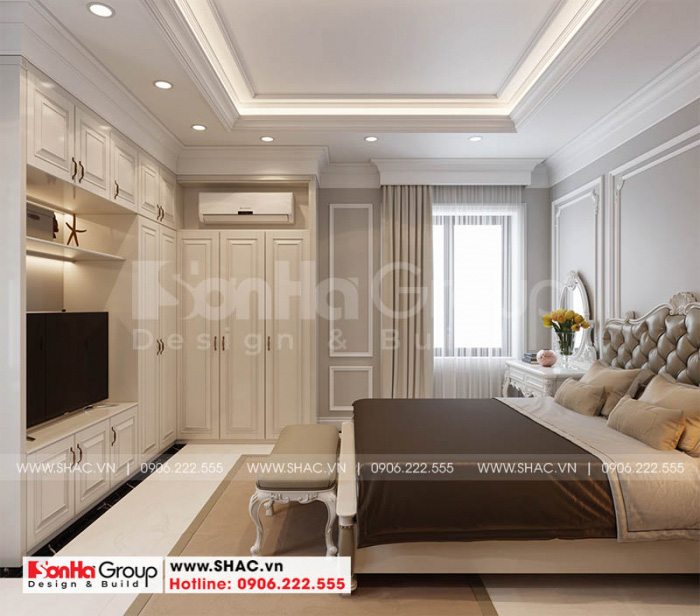 8 Thiết kế nội thất phòng ngủ master quý phái tại Hoàng Huy Mall Hải Phòng sh hhm 001