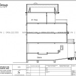 9 Bản vẽ mặt đứng trục A A biệt thự tân cổ điển tài sài gòn sh btp 0161