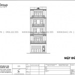 9.Bản vẽ mặt đứng trục A B nhà phố tân cổ điển tại Quảng Ninh sh nop 0213