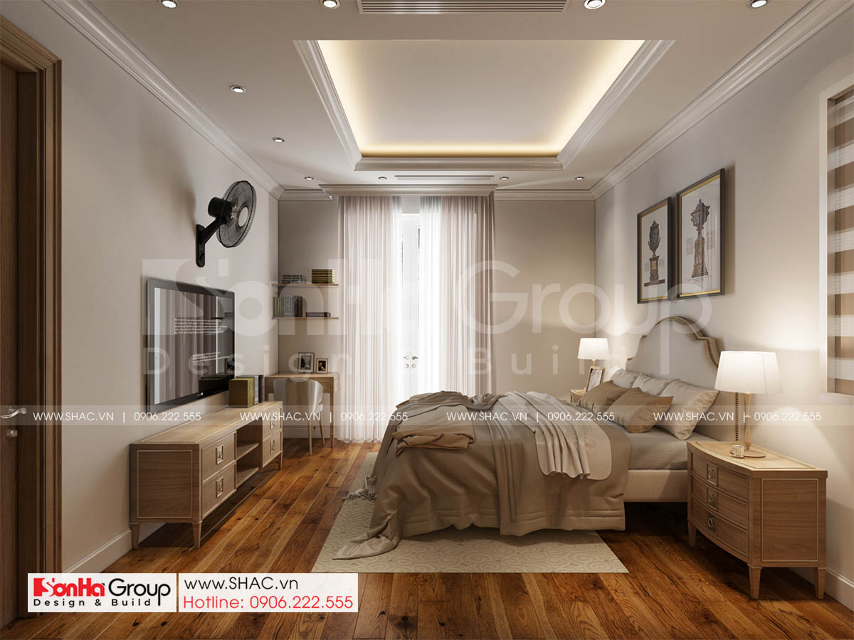 Biệt thự 4 tầng diện tích 250m2 phong cách tân cổ điển – SH BTP 0161 25 Không gian ấm cúng và thanh lịch trong phòng ngủ phong cách tân cổ điển tại Sài Gòn
