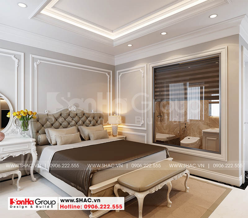 Không gian phòng ngủ master đẹp và sang trọng hạ gục mọi ánh nhìn 