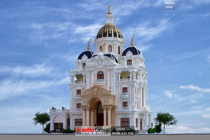 Biệt thự lâu đài 4 tầng rộng 530m2