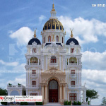 Mẫu thiết kế biệt thự lâu đài tại Hải Dương sh btld 0047