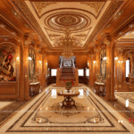 Nội thất sảnh tầng 1 phòng khách sang trọng và tiện nghi