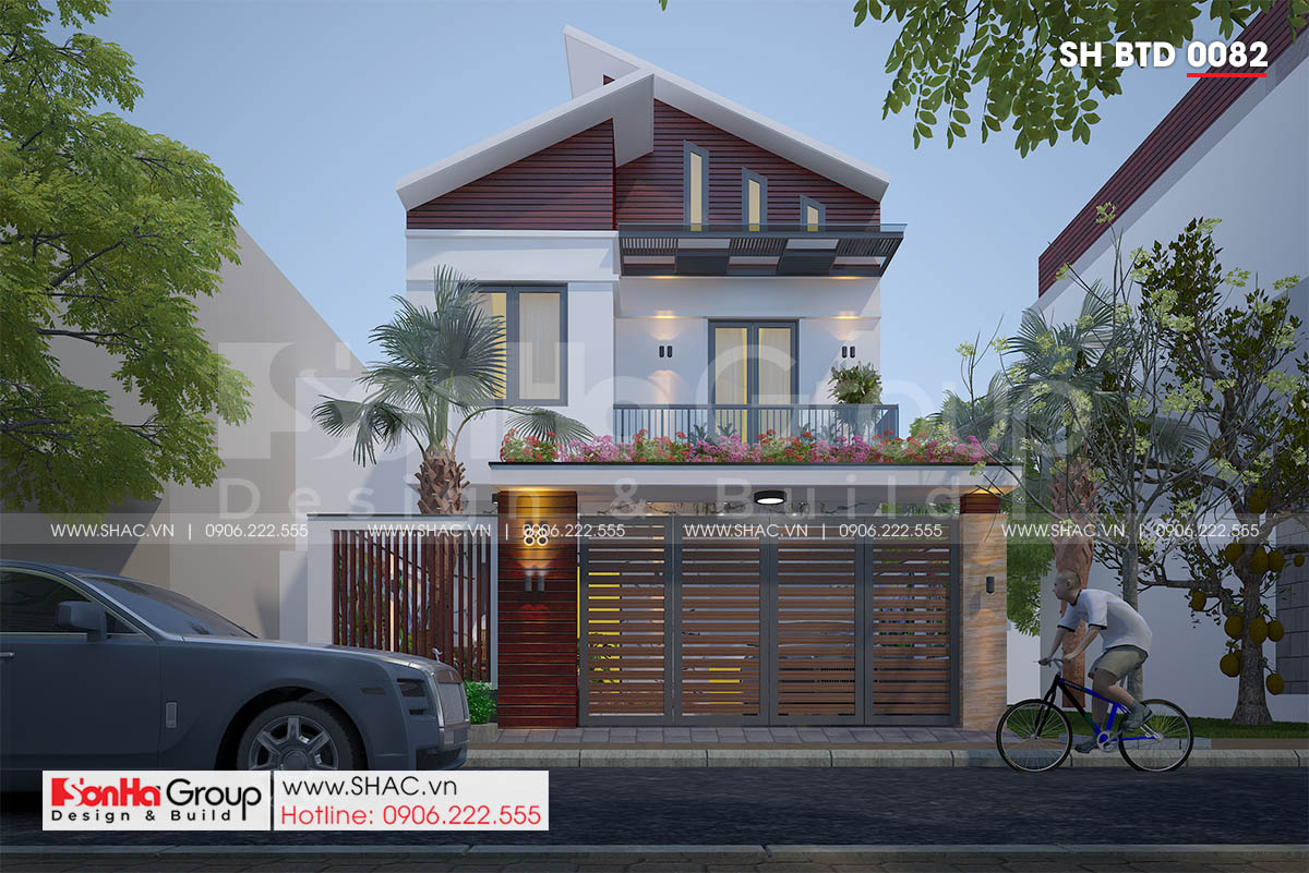 Thiết kế biệt thự hiện đại diện tích 92m2 tại Hải Phòng 