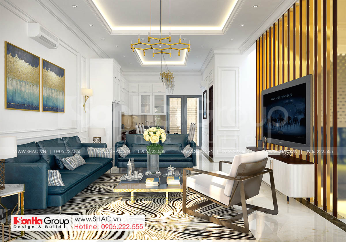 Nội thất biệt thự hiện đại 2 tầng tại Hải Phòng 