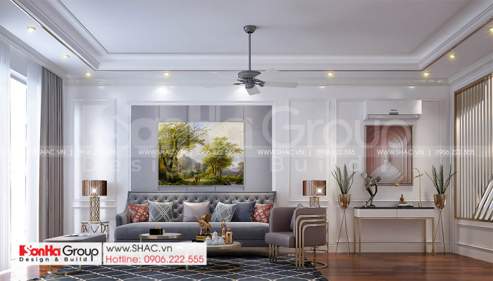 10 thiết kế phòng khách sang trọng và đẳng cấp trong nhà phố tân cổ điển SH NOP 0216