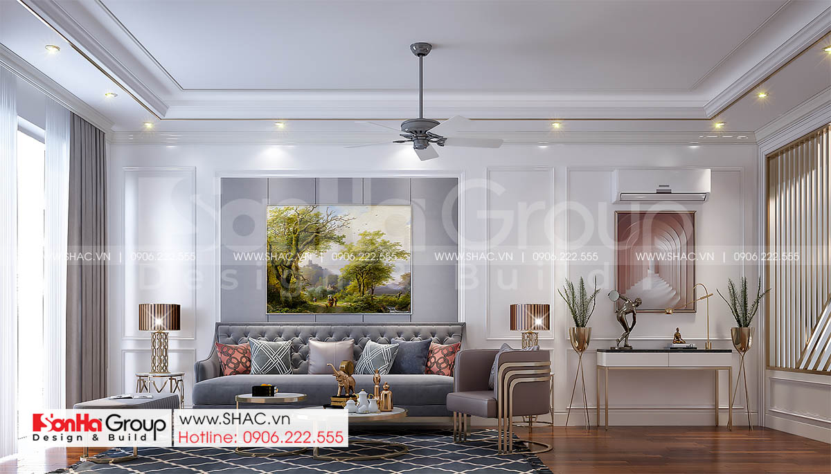 10 thiết kế phòng khách sang trọng và đẳng cấp trong nhà phố tân cổ điển SH NOP 0216