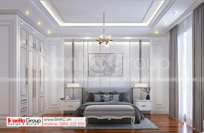 11 phòng ngủ ấm cúng và tinh tế của thiết kế nhà ống tân cổ điển tại Hải Dương SH NOP 0216