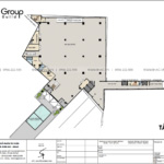 13 bản vẽ công năng sử dụng tầng trệt thiết kế trung tâm tiệc cưới 4 tầng tại Đồng Nai SH BCK 0053