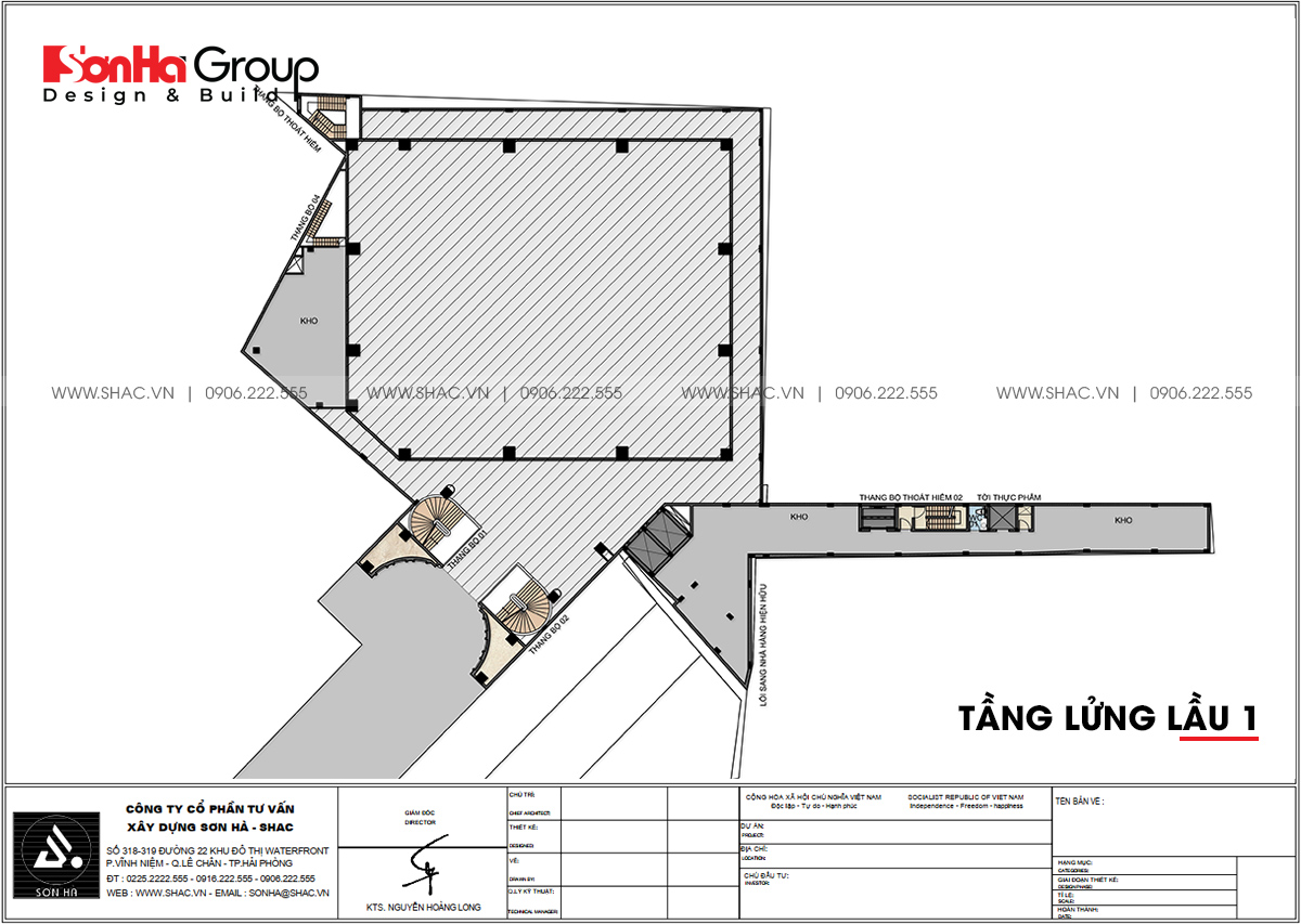 Tầng lửng lầu 1 của trung tâm tiệc cưới sang trọng tại Đồng Nai 