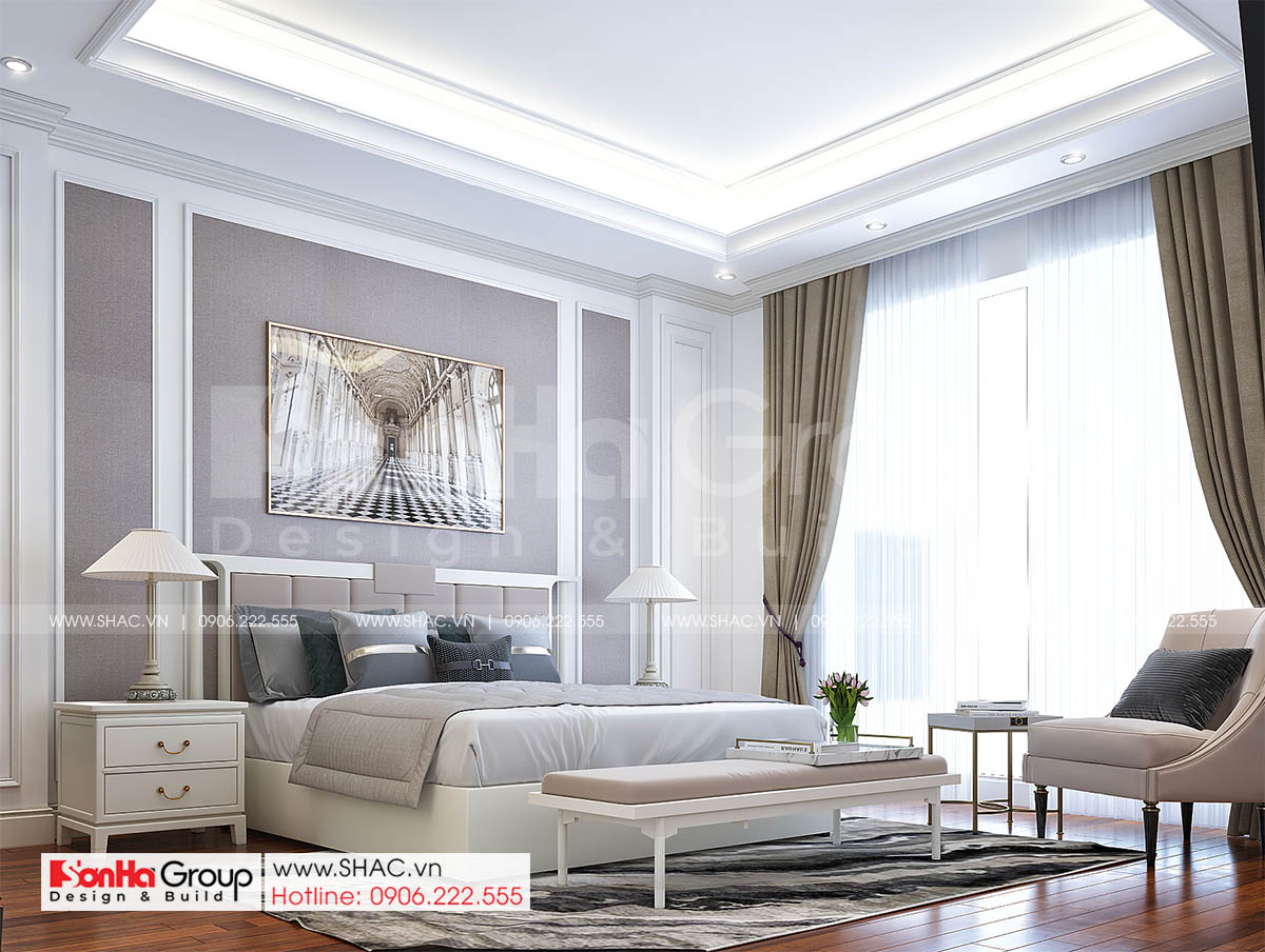 PHòng ngủ đẹp sang trọng tân cổ điển tại Hải Dương 
