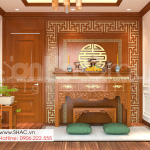 19 phòng thờ nghiêm trang của thiết kế nhà phố tân cổ điển tại Hải Dương SH NOP 0216