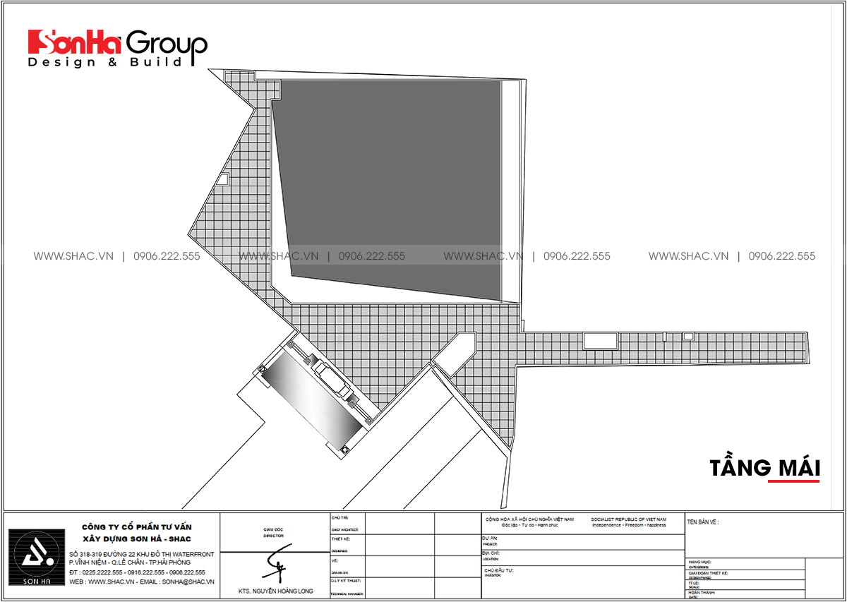 Tầng mái trung tâm tiệc cưới sang trọng đẳng cấp tại Đồng Nai 
