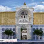 2 thiết kế trung tâm tiệc cưới 4 tầng nguy nga tráng lệ tại Đồng Nai SH BCK 0053