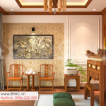 20 phòng thờ truyền thống đẹp tại thiết kế nhà ống 4 tầng rộng 72m2 tại Hải Dương SH NOP 0216