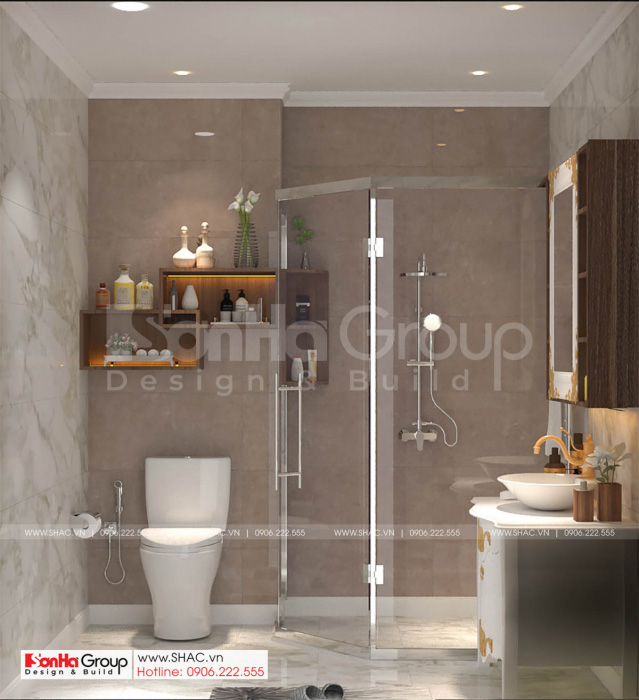 26 thiết bị nội thất nhà vệ sinh của nhà ống 4 tầng tại Hải Dương SH NOP 0216