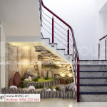 3 tiểu cảnh dưới cầu thang tầng 1 nhà phố tân cổ điển mặt tiền 4m tại Hải Dương SH NOP 0216