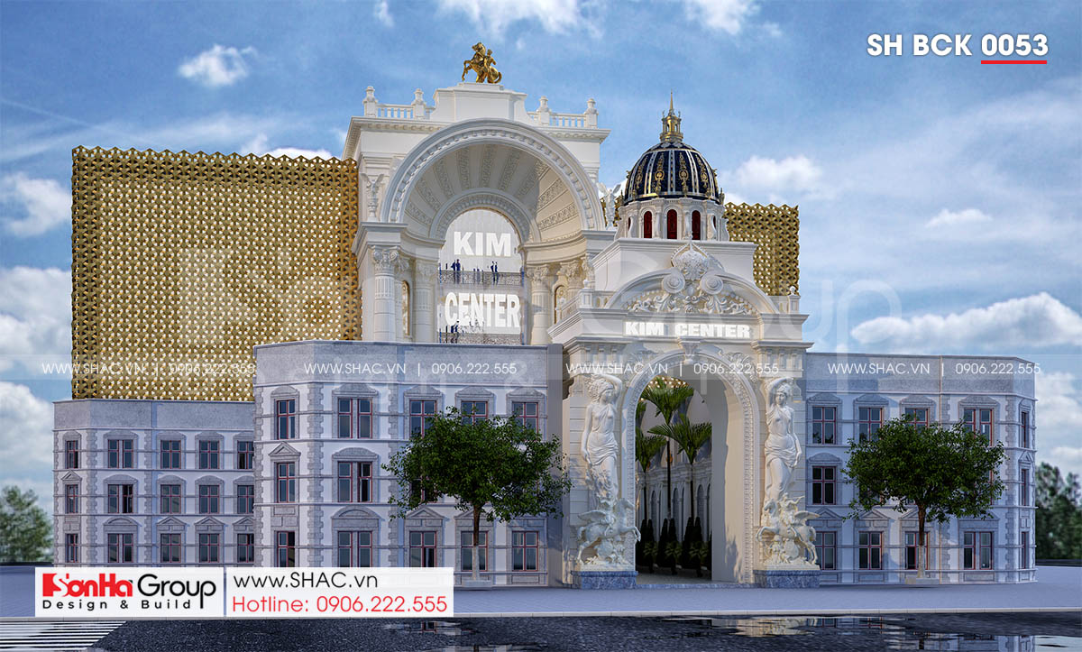 Toàn cảnh ngoại thất trung tâm tiệc cưới diện tích 19320m2 tại Đồng Nai 