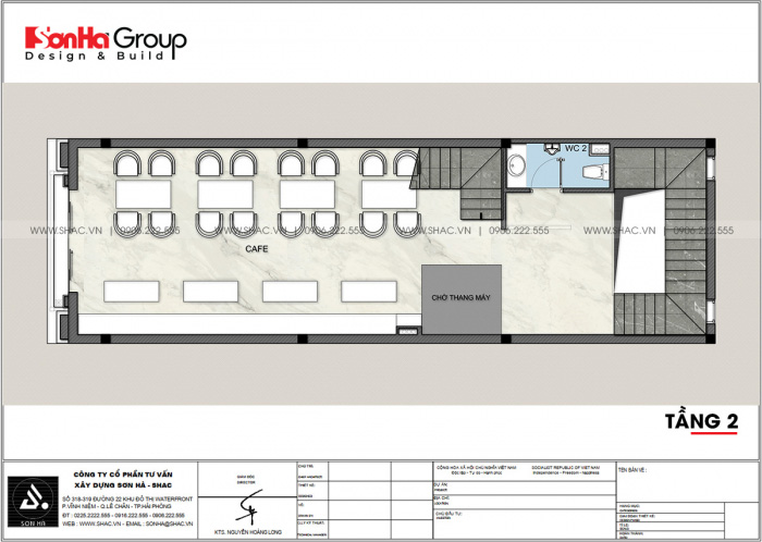 5 bản vẽ tầng 2 thiết kế nhà ống kết hợp kinh doanh tại lạng sơn sh NOP 0214